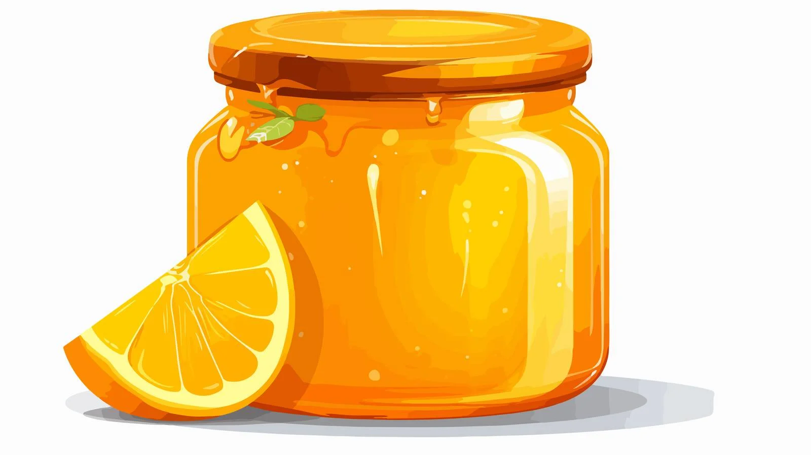 Colorful Marmalade Jar Vector Illustration — free download from Dotvec