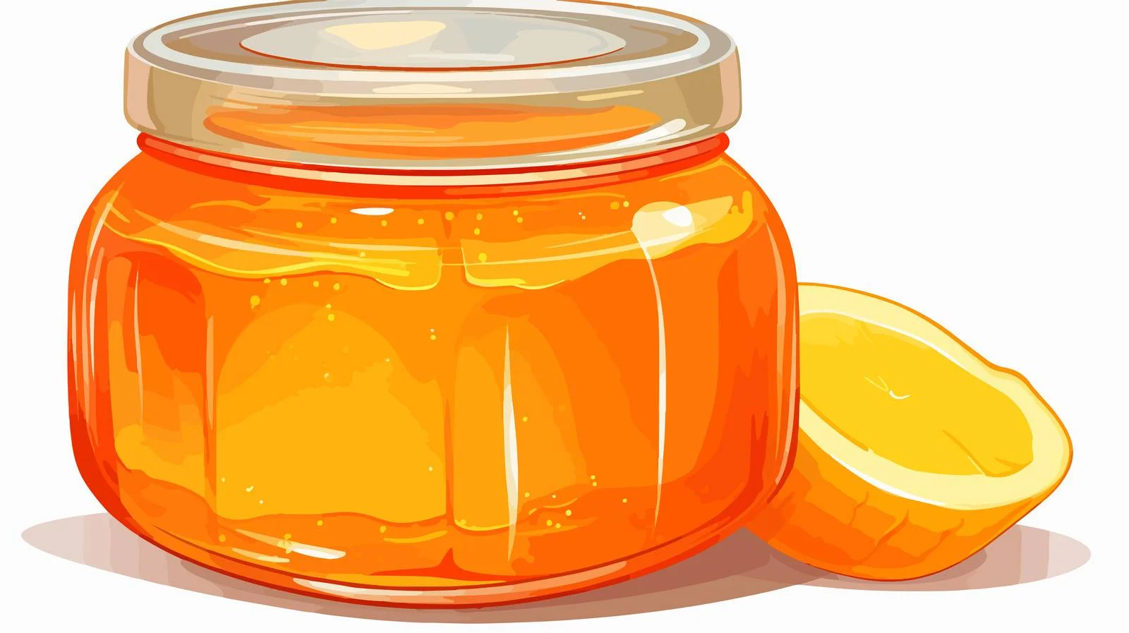 Cartoon Marmalade Jar Stock Vector Illustration — free download from Dotvec