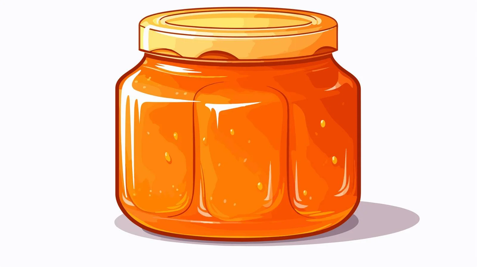 Colorful Marmalade Jar Cartoon Vector Illustration — free download from Dotvec