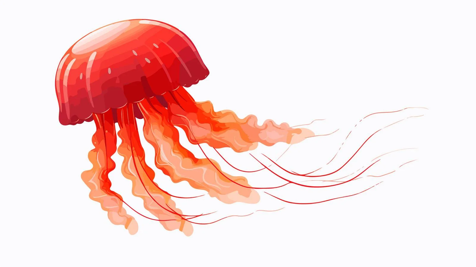Whimsical Jellyfish Vector Illustration — free download from Dotvec