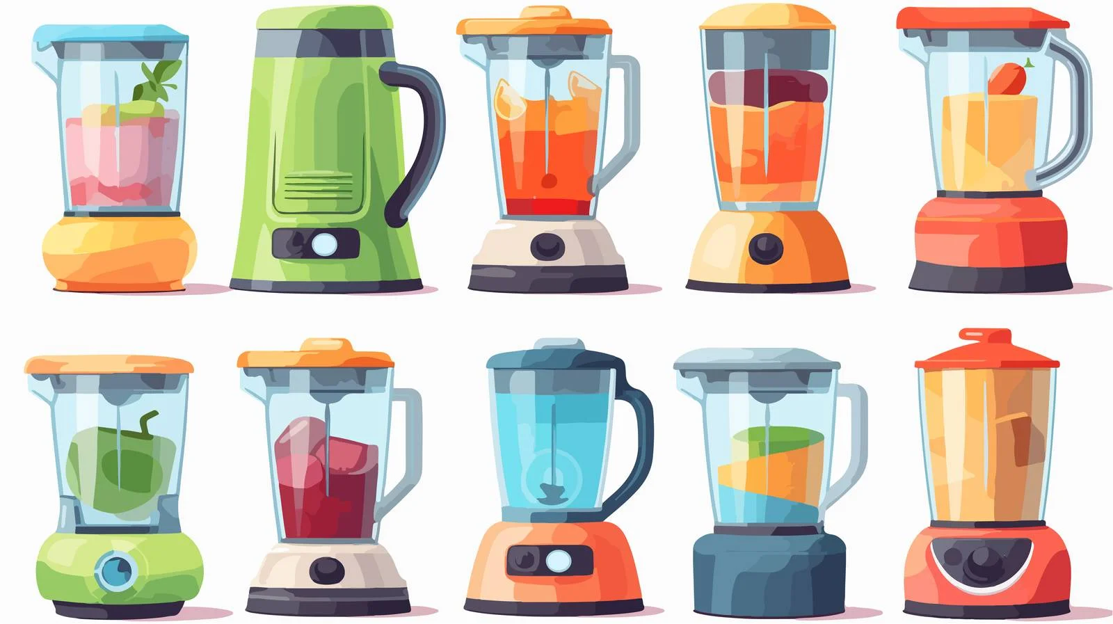 Juice Blender Cartoon Stock Vector Illustration — free download from Dotvec