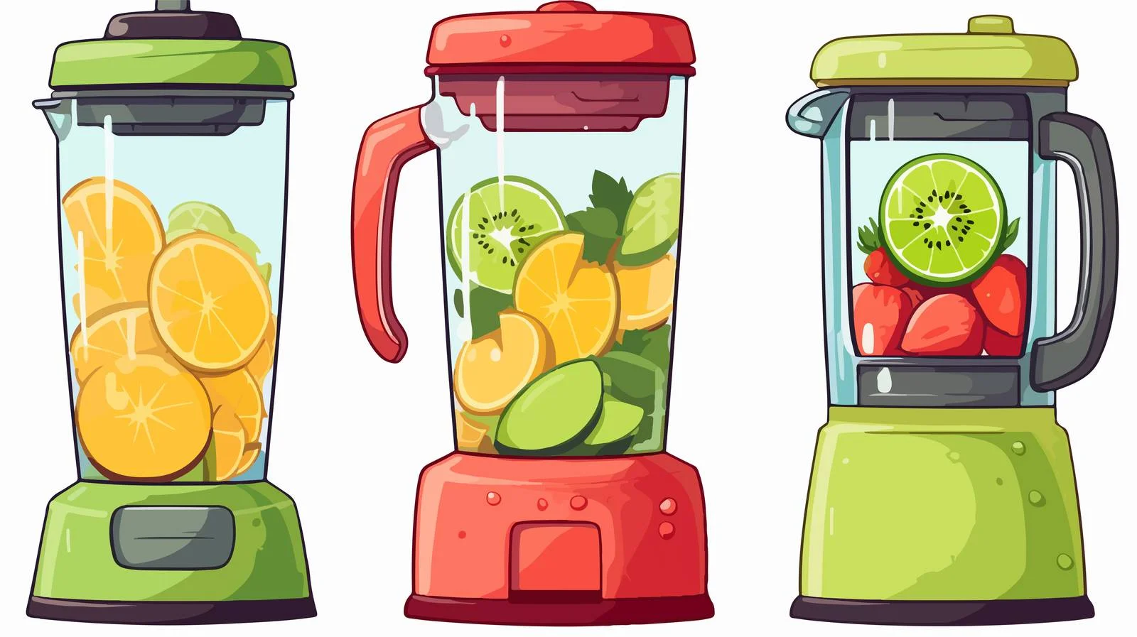 Juice Blender Cartoon Vector Illustration — free download from Dotvec