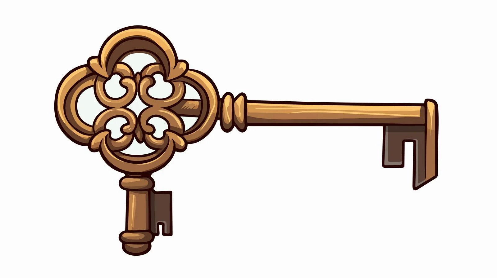 Cartoon Key Illustration — free download from Dotvec