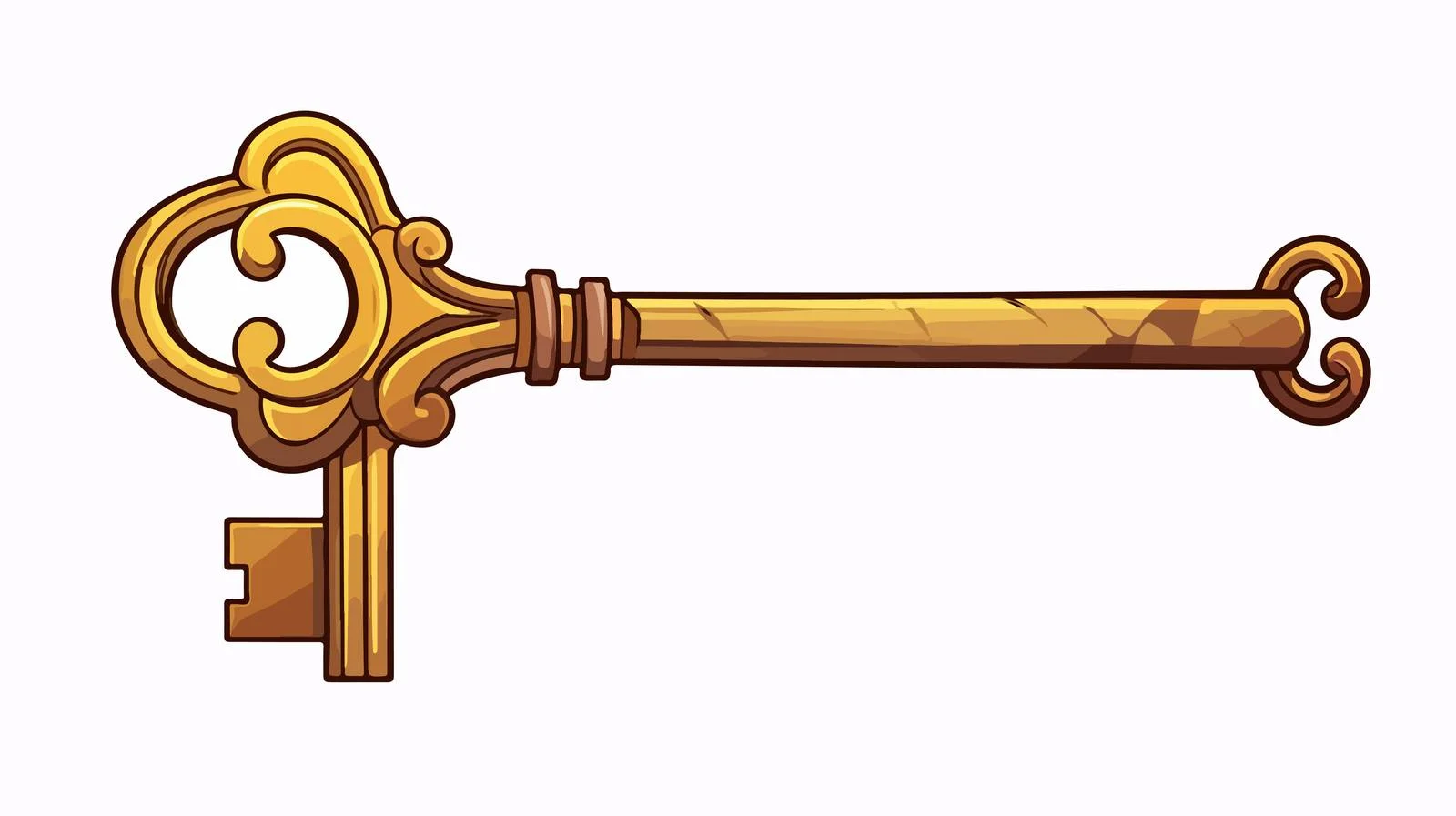 Cartoon Key Vector Illustration — free download from Dotvec