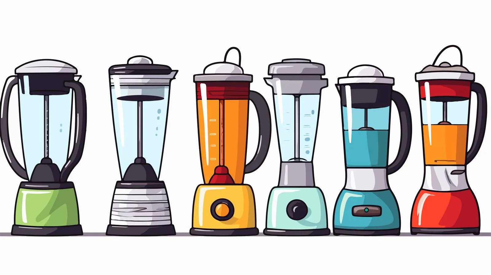 Cartoon Kitchen Blender Vector Illustration — free download from Dotvec