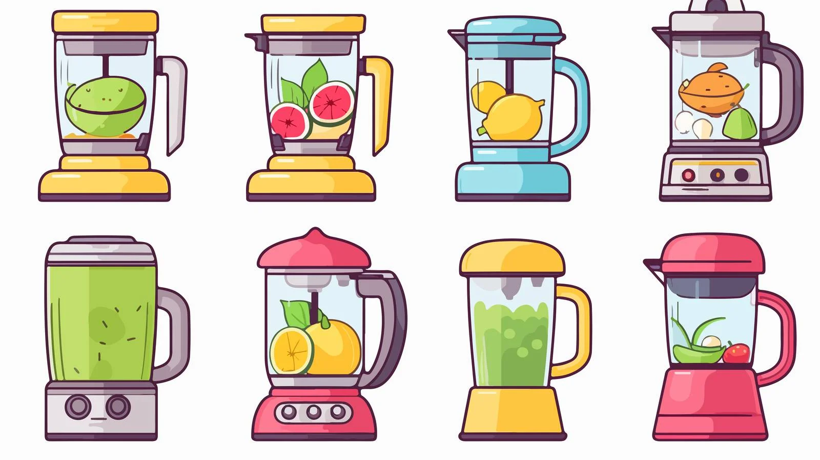 Cartoon Kitchen Blender Vector Illustration — free download from Dotvec