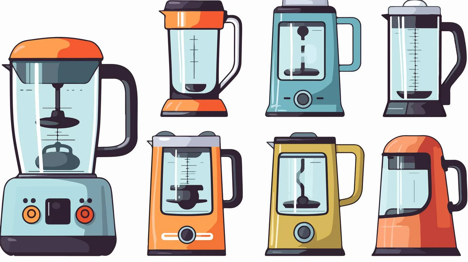 Cartoon Kitchen Blender Vector Illustration — free download from Dotvec
