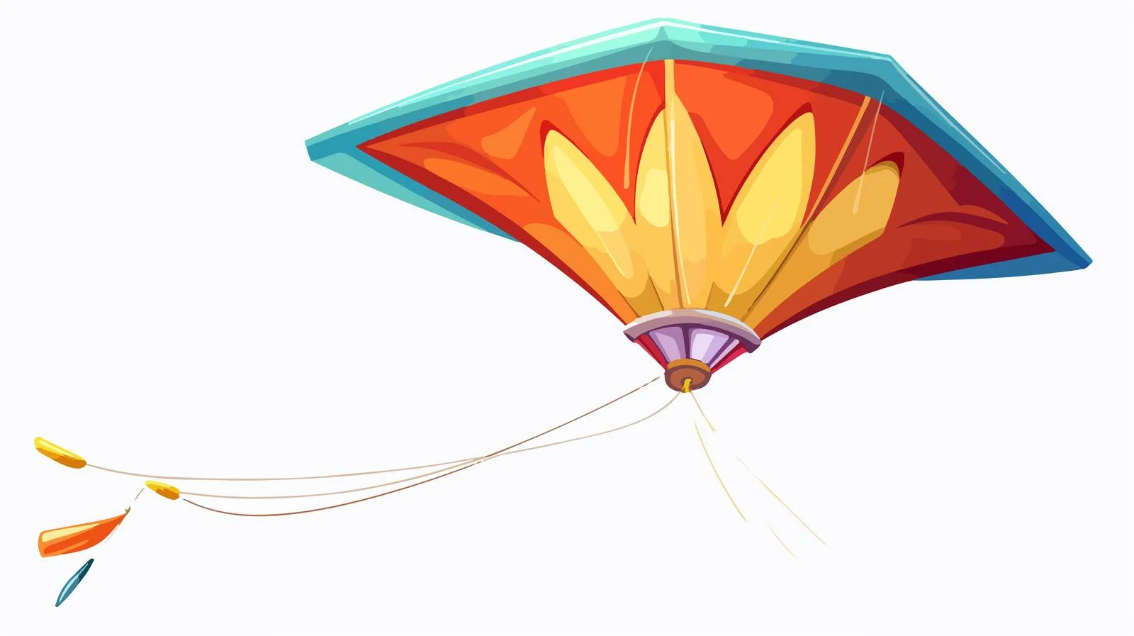 Colorful Kite Vector Illustration — free download from Dotvec