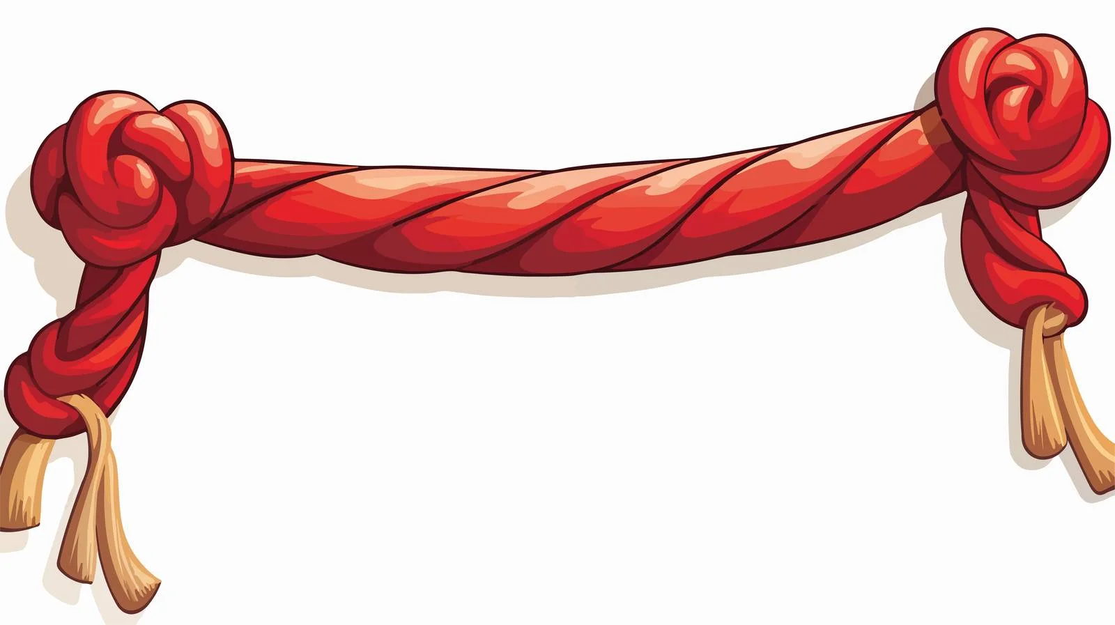 Cartoon Knotted Rope Speech Bubble Illustration — free download from Dotvec