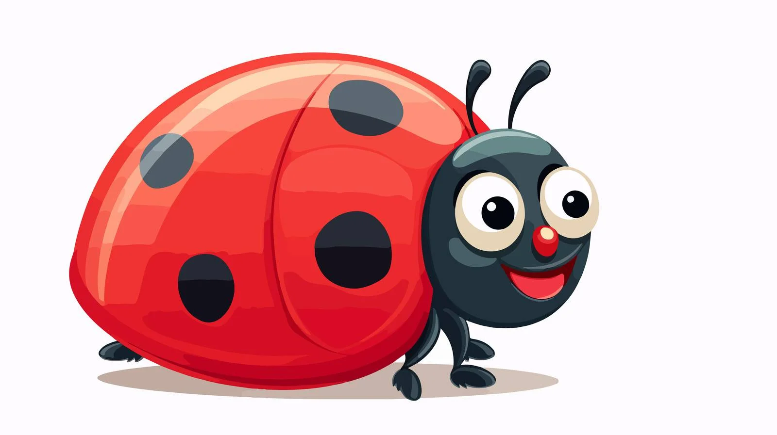 Playful Cartoon Ladybug Illustration — free download from Dotvec