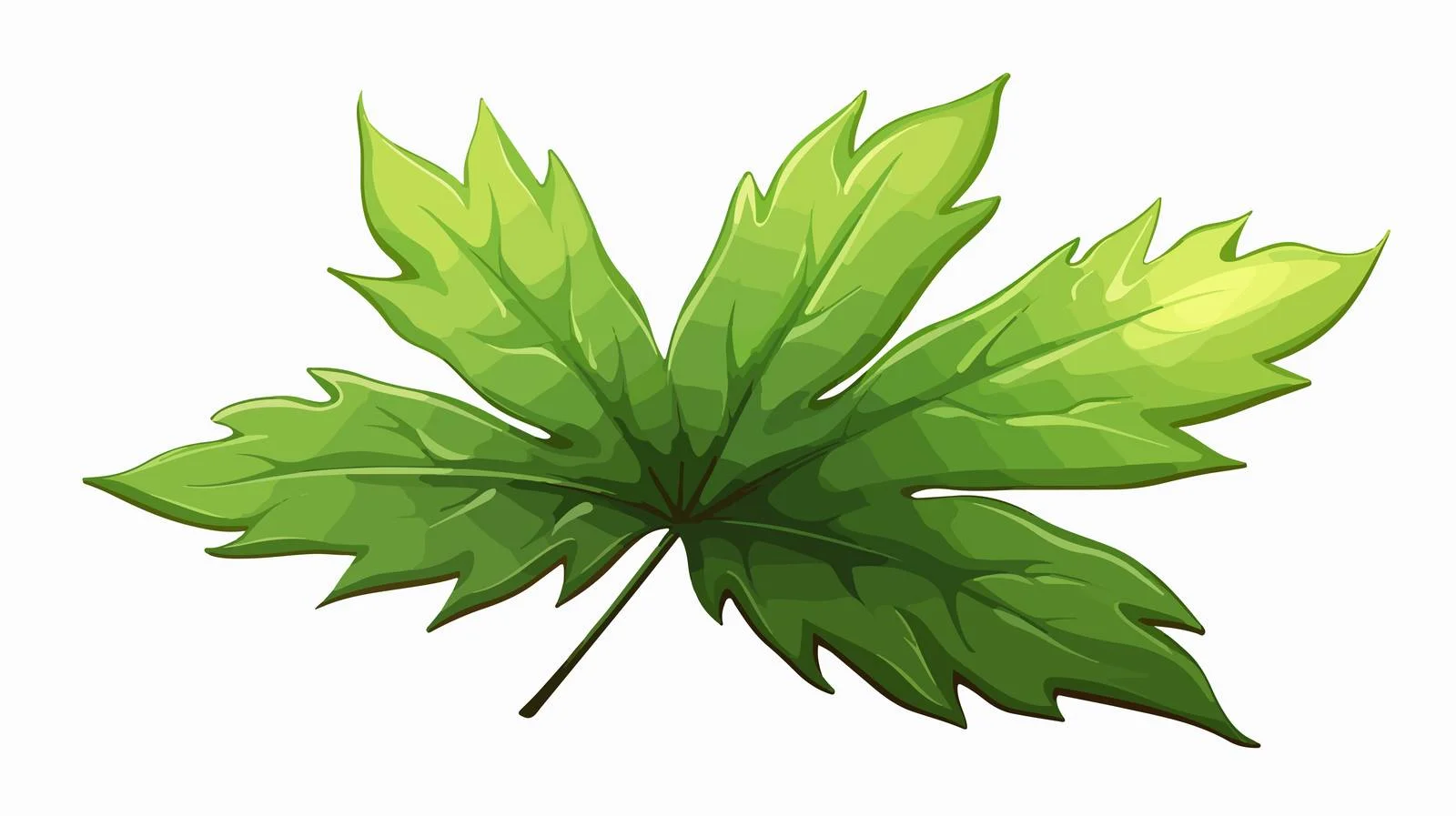Cartoon Leaf Illustration — free download from Dotvec