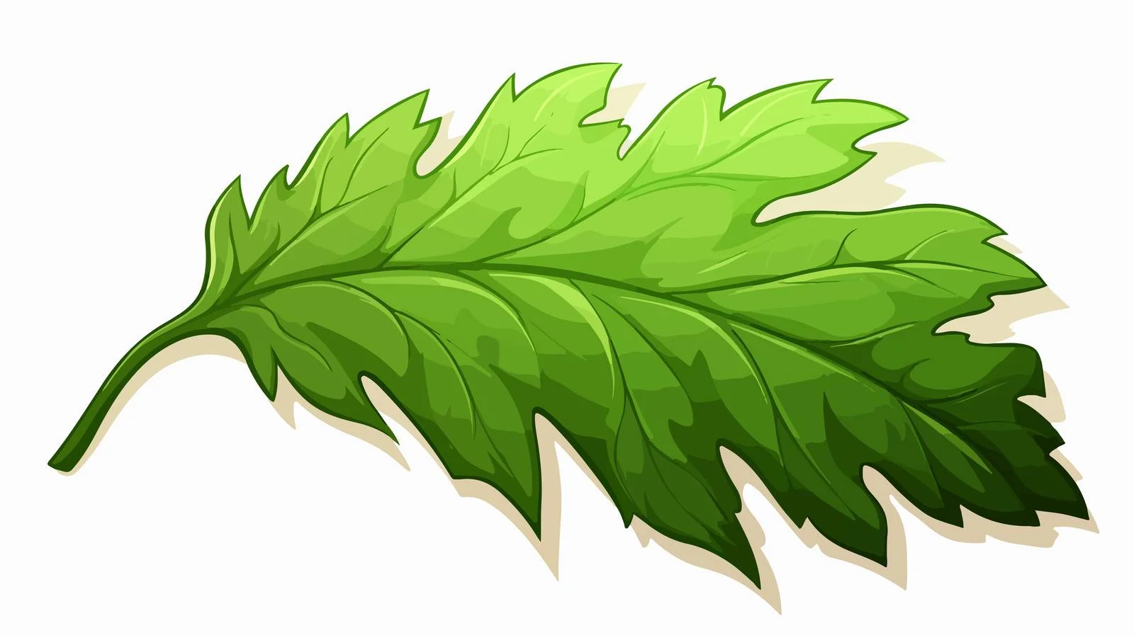 Cartoon Leaf Illustration — free download from Dotvec