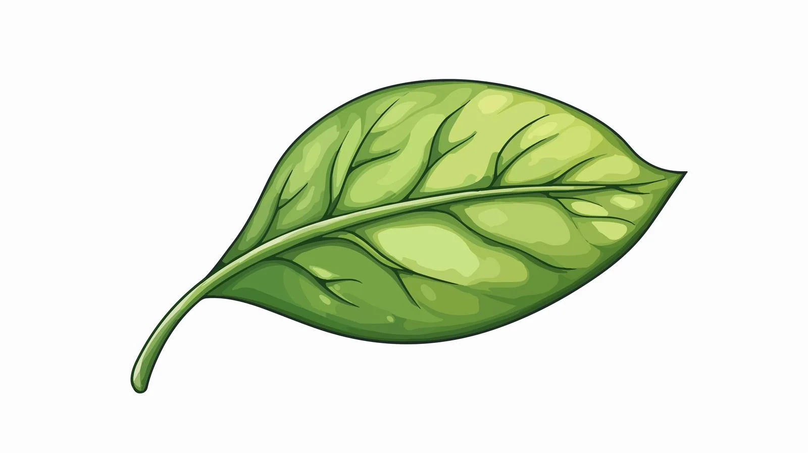 Cartoon Leaf Symbol Stock Illustration — free download from Dotvec