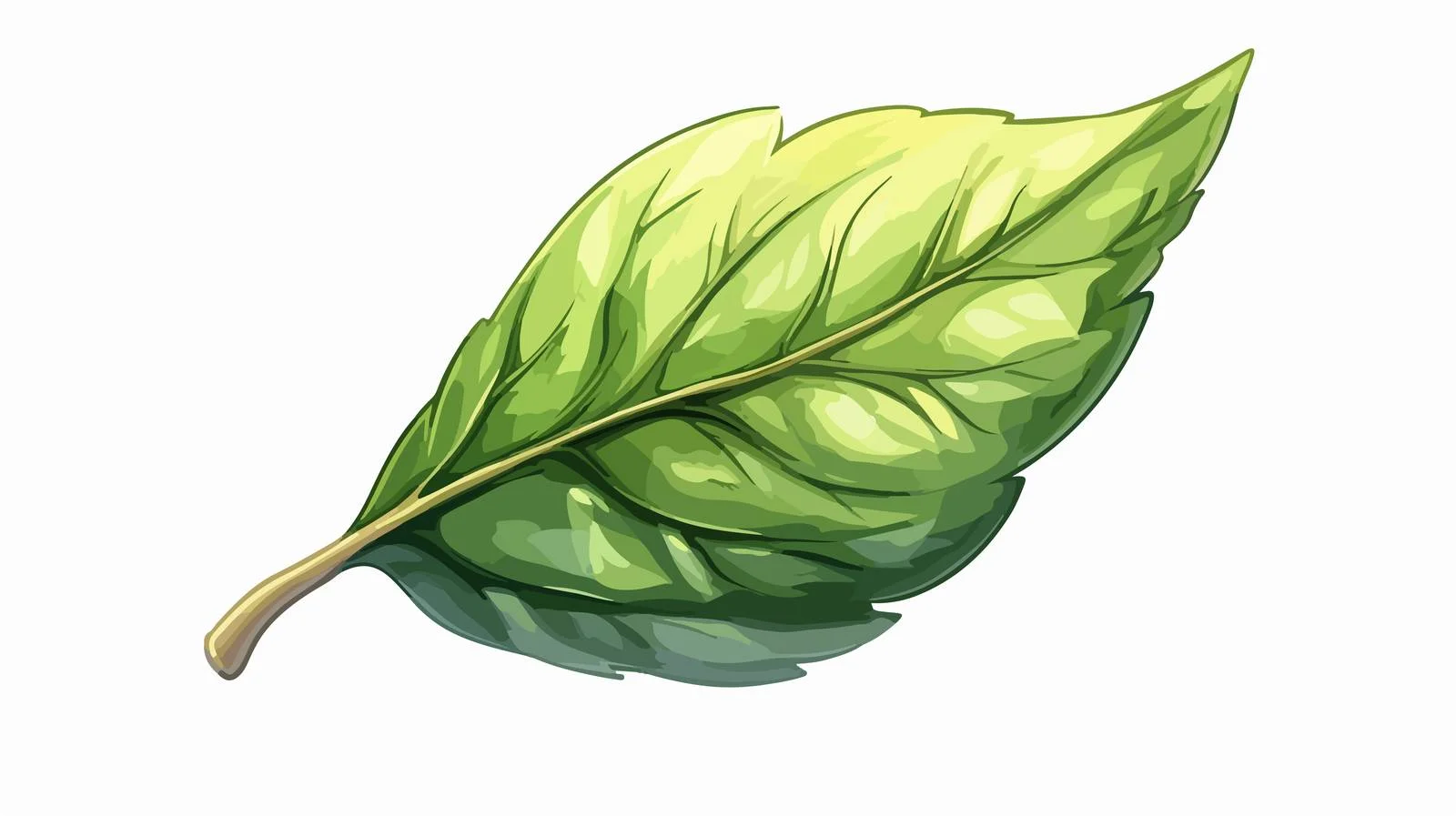 Cartoon Leaf Symbol Illustration — free download from Dotvec