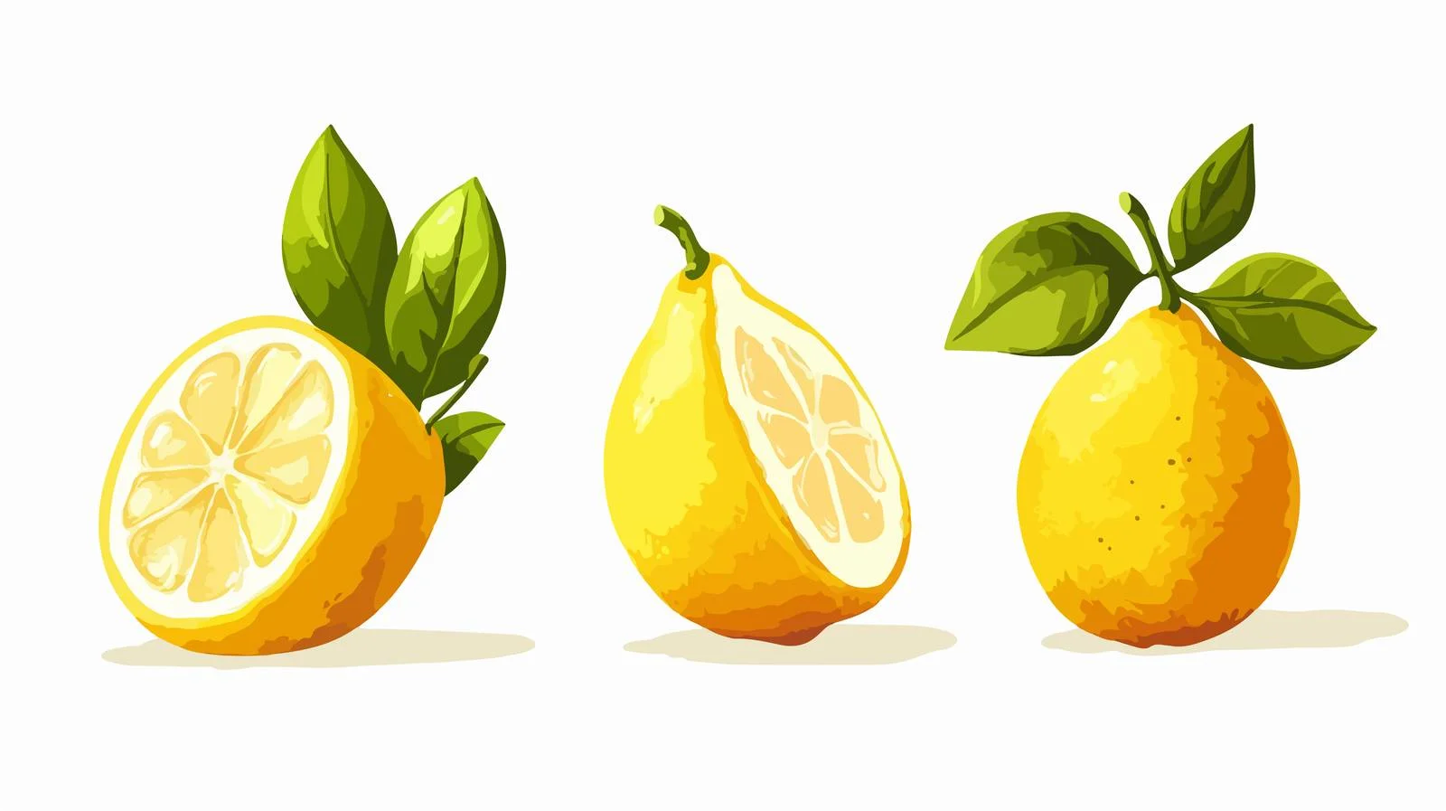 Cheerful Lemon Cartoon Vector Illustration — free download from Dotvec