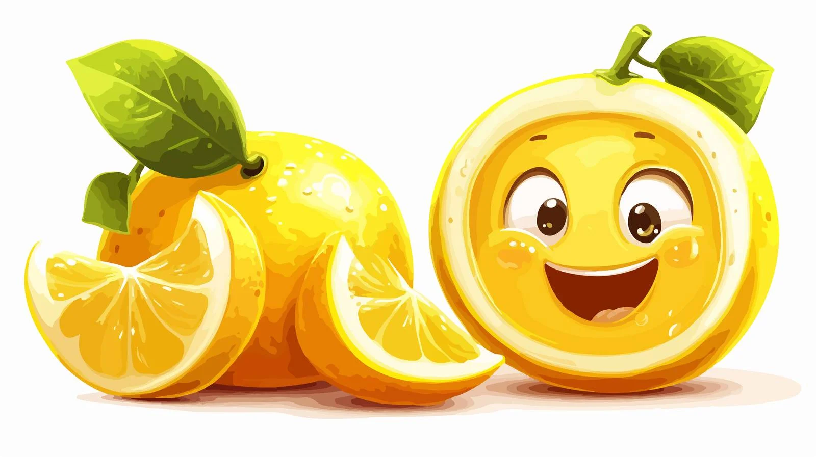 Cartoon Lemon Vector Illustration — free download from Dotvec