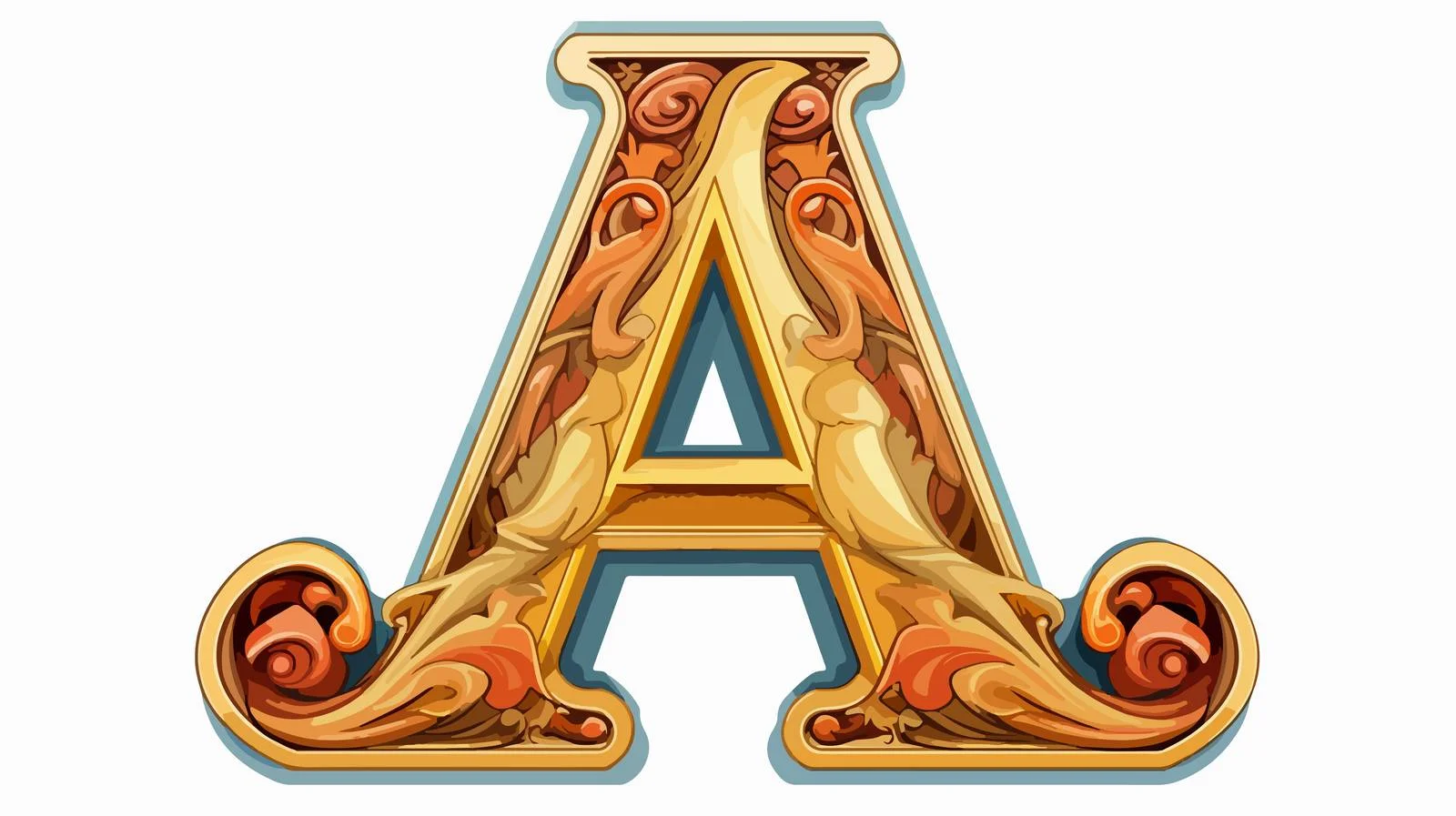 Cartoon Letter A Vector Illustration — free download from Dotvec