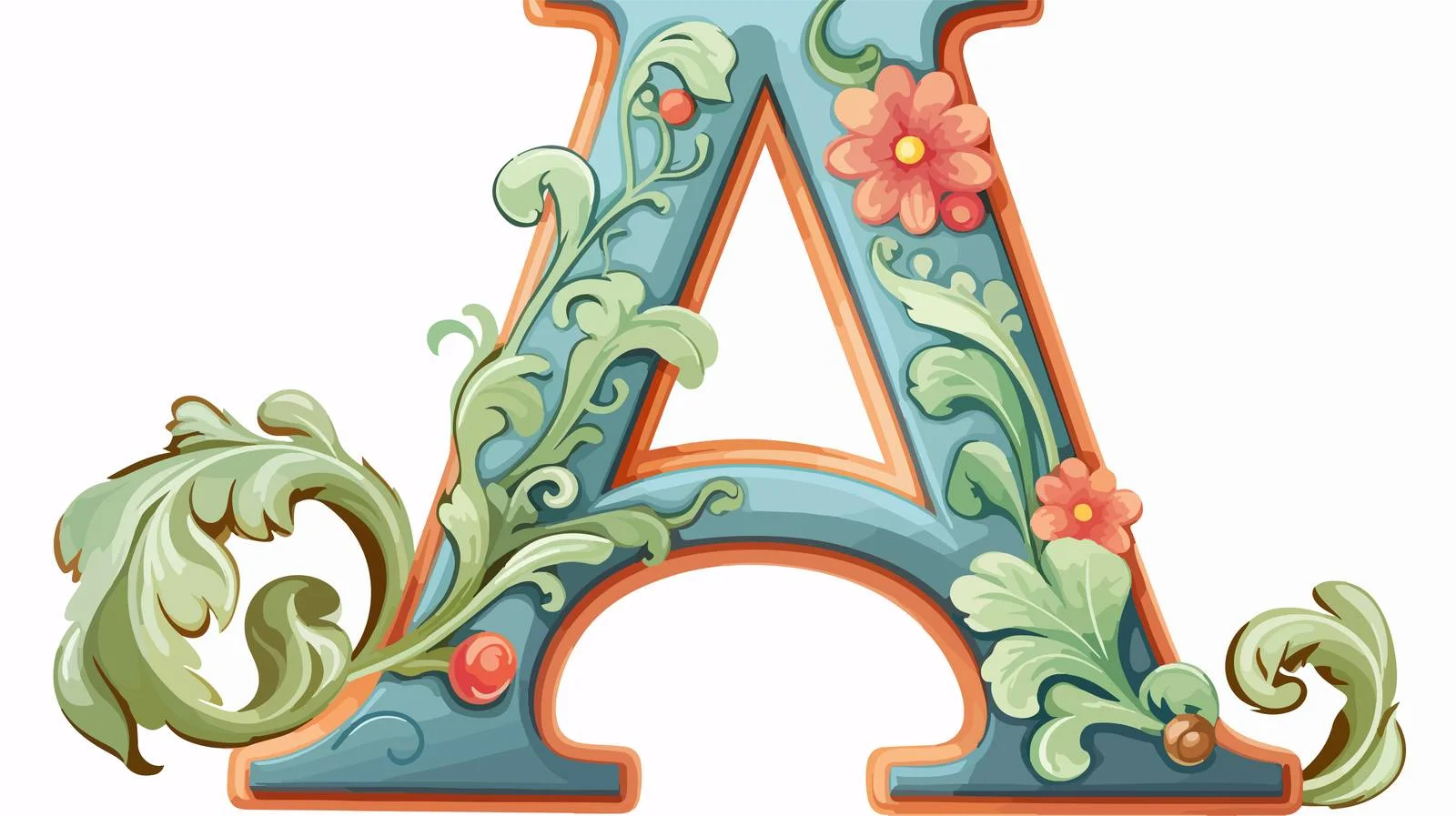 Cartoon Letter A Vector Illustration — free download from Dotvec