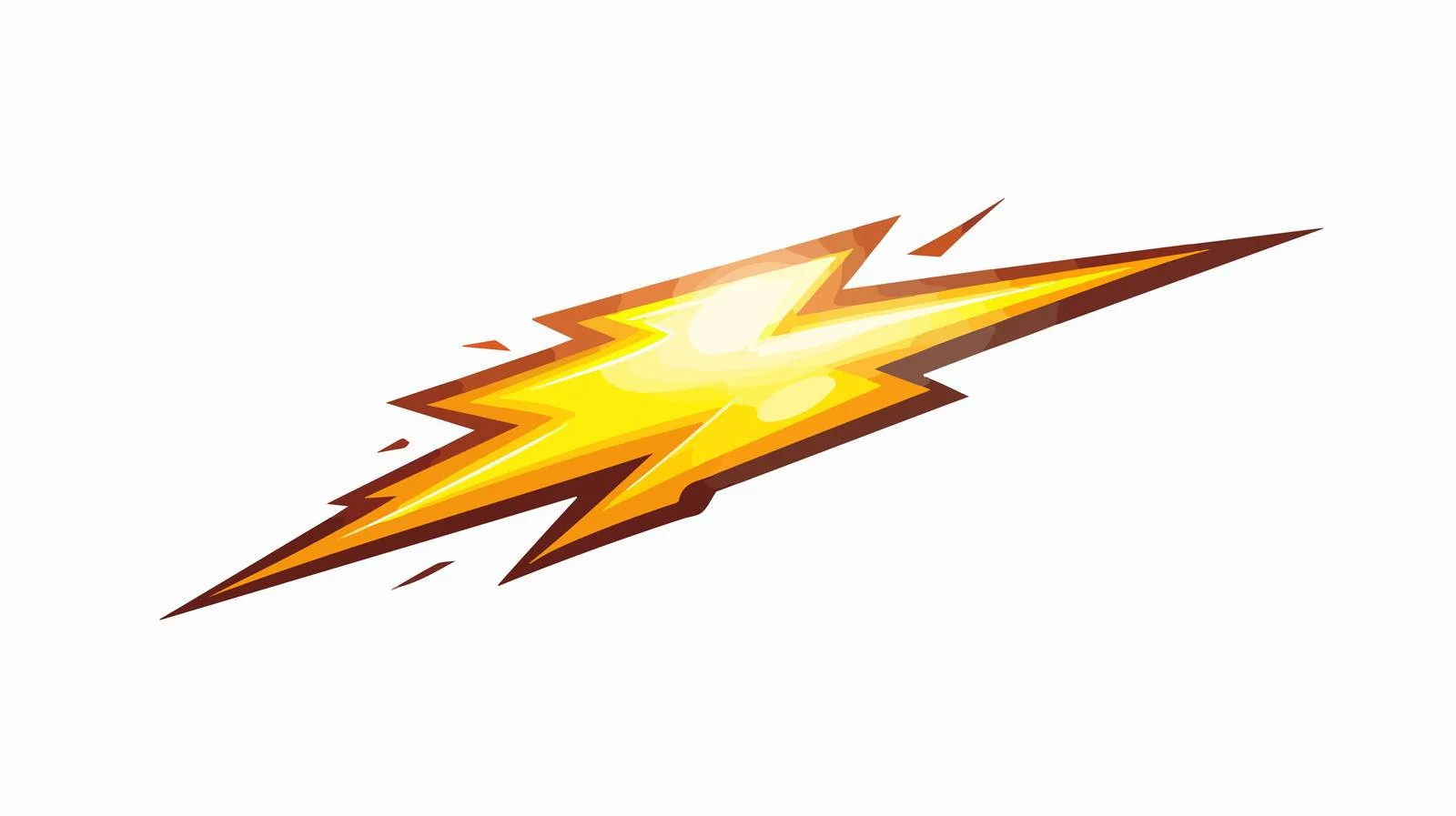 Cartoon Lightning Bolt Vector Illustration — free download from Dotvec