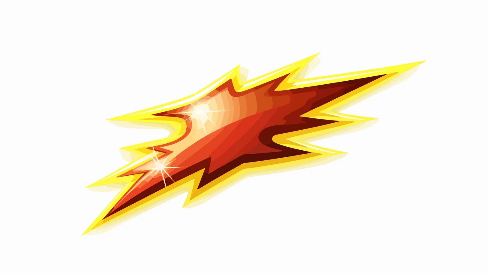 Cartoon Lightning Bolt Vector Illustration — free download from Dotvec