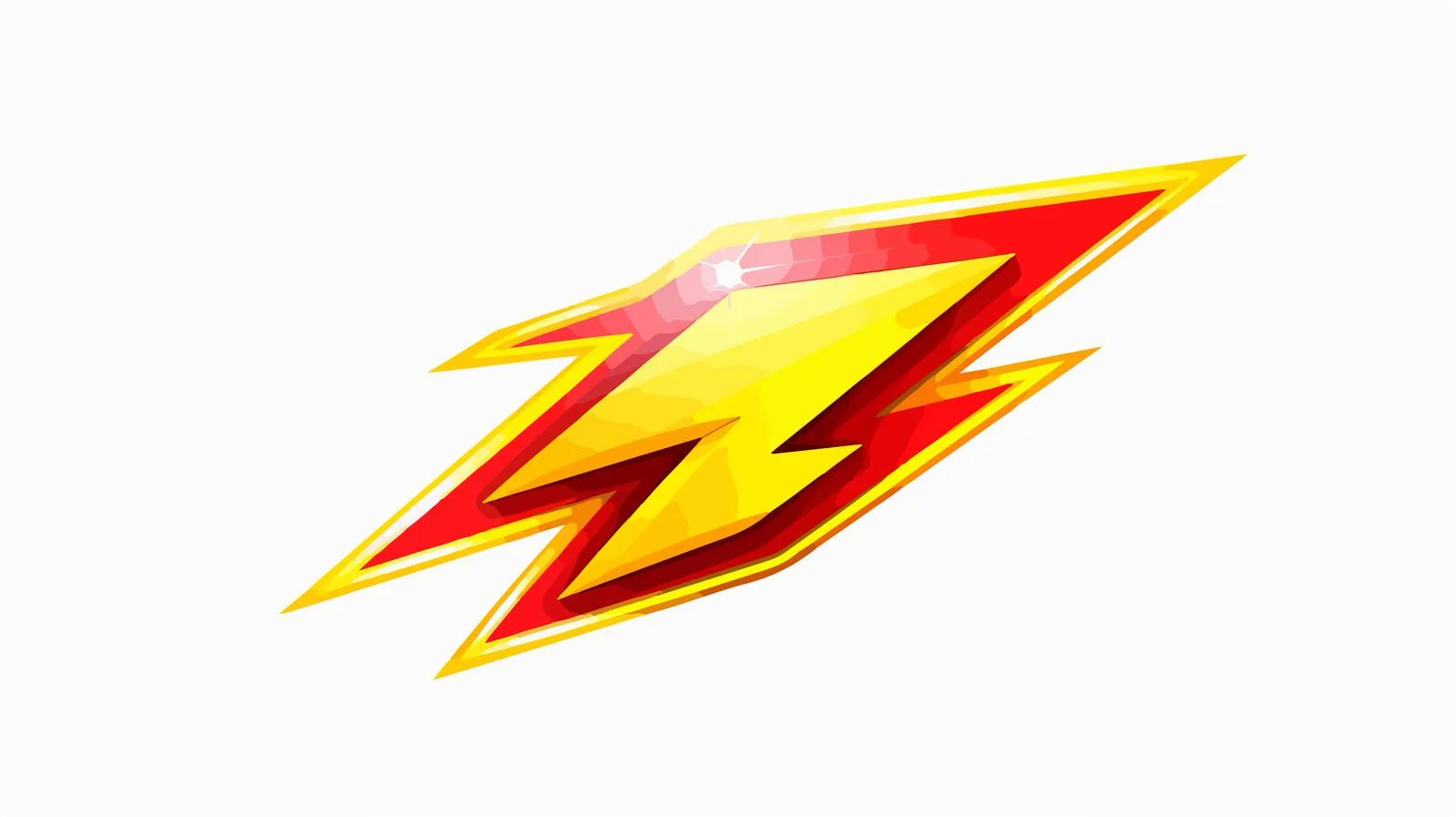 Cartoon Lightning Bolt Symbol Vector — free download from Dotvec