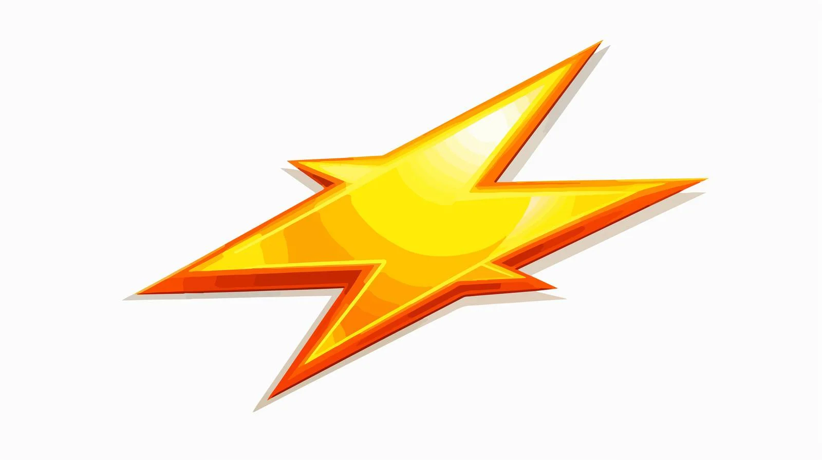 Cartoon Lightning Bolt Symbol Vector Illustration — free download from Dotvec