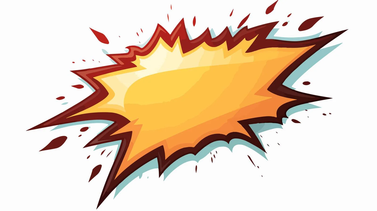 Cartoon Thunderbolt with Speech Bubble — free download from Dotvec