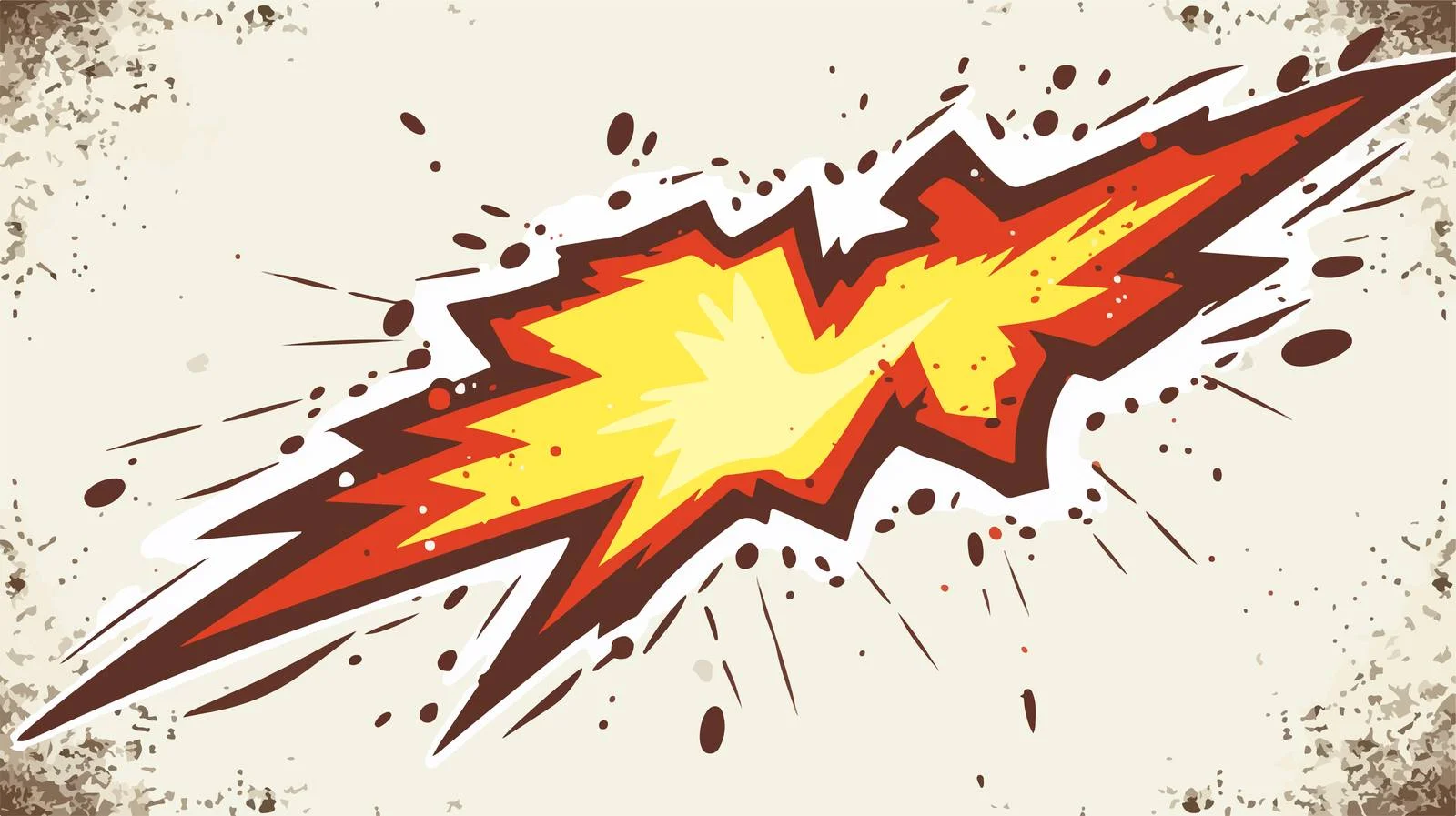 Cartoon Lightning with Thought Bubble — free download from Dotvec