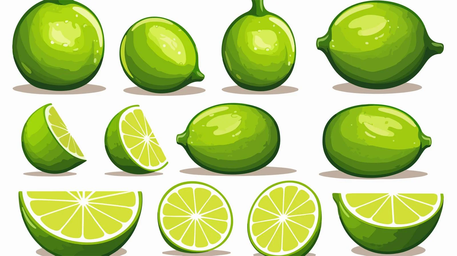Cartoon Lime Vector Illustration — free download from Dotvec