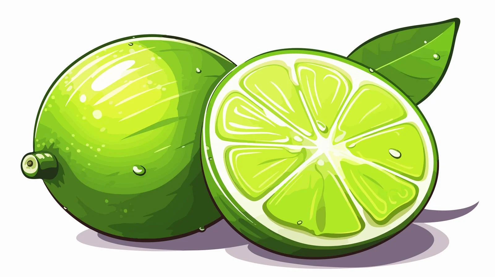 Cartoon Lime Illustration — free download from Dotvec