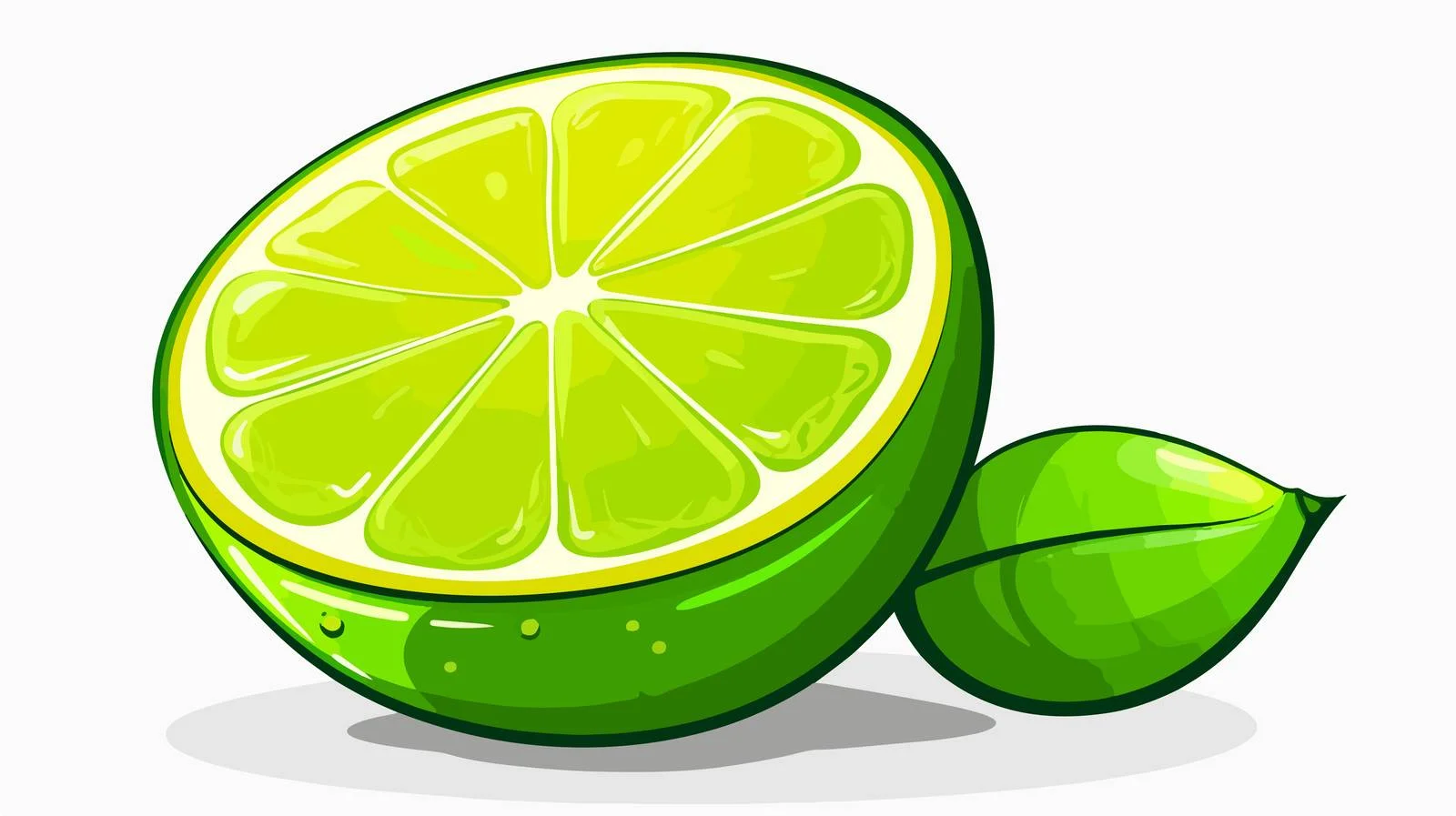 Cartoon Lime Vector Illustration — free download from Dotvec