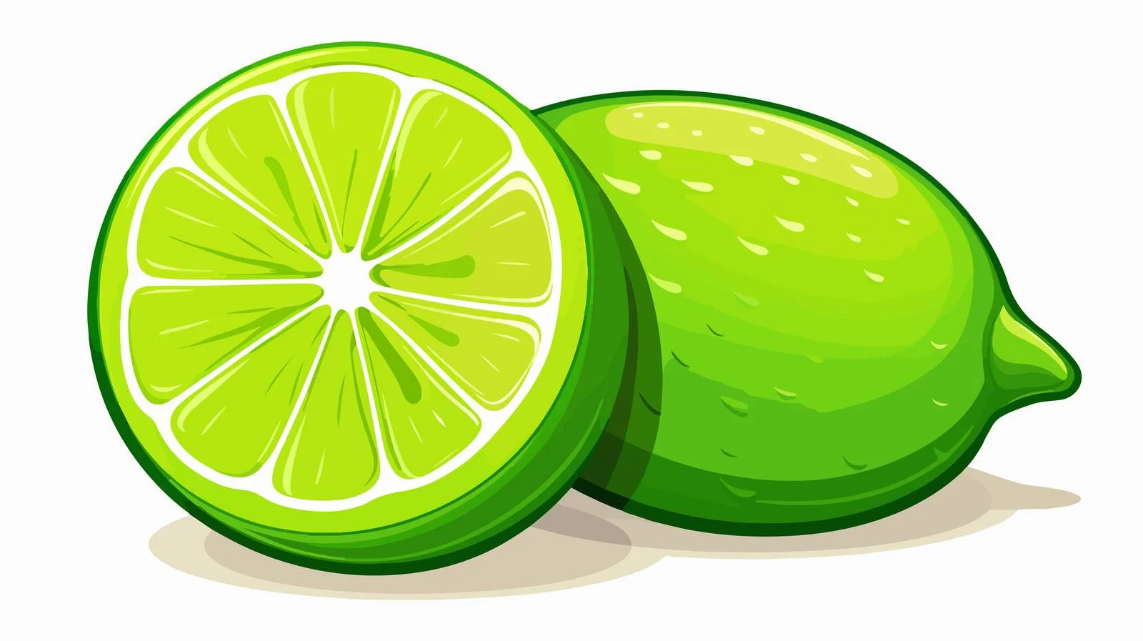 Cartoon Lime Vector Illustration — free download from Dotvec