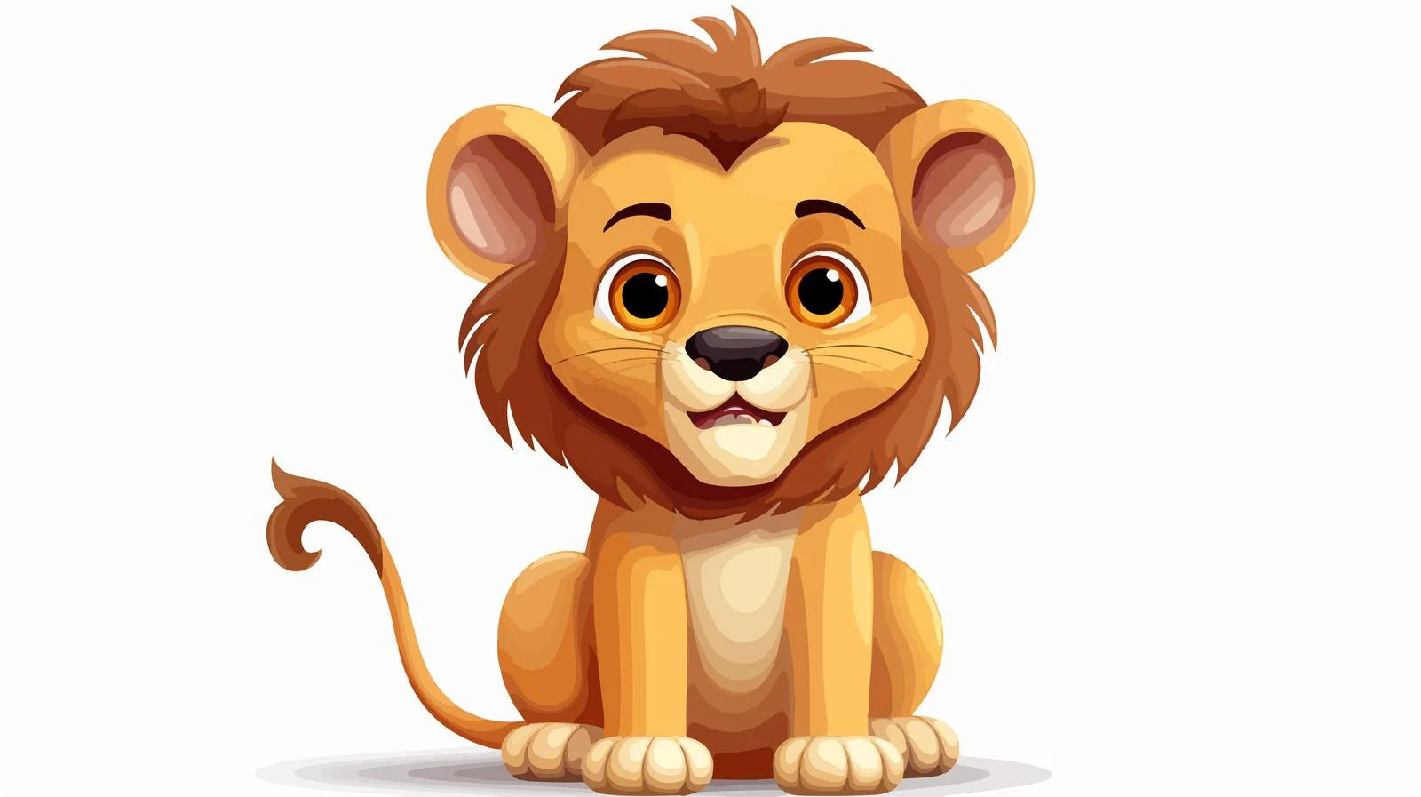 Cartoon Lion Vector Illustration — free download from Dotvec