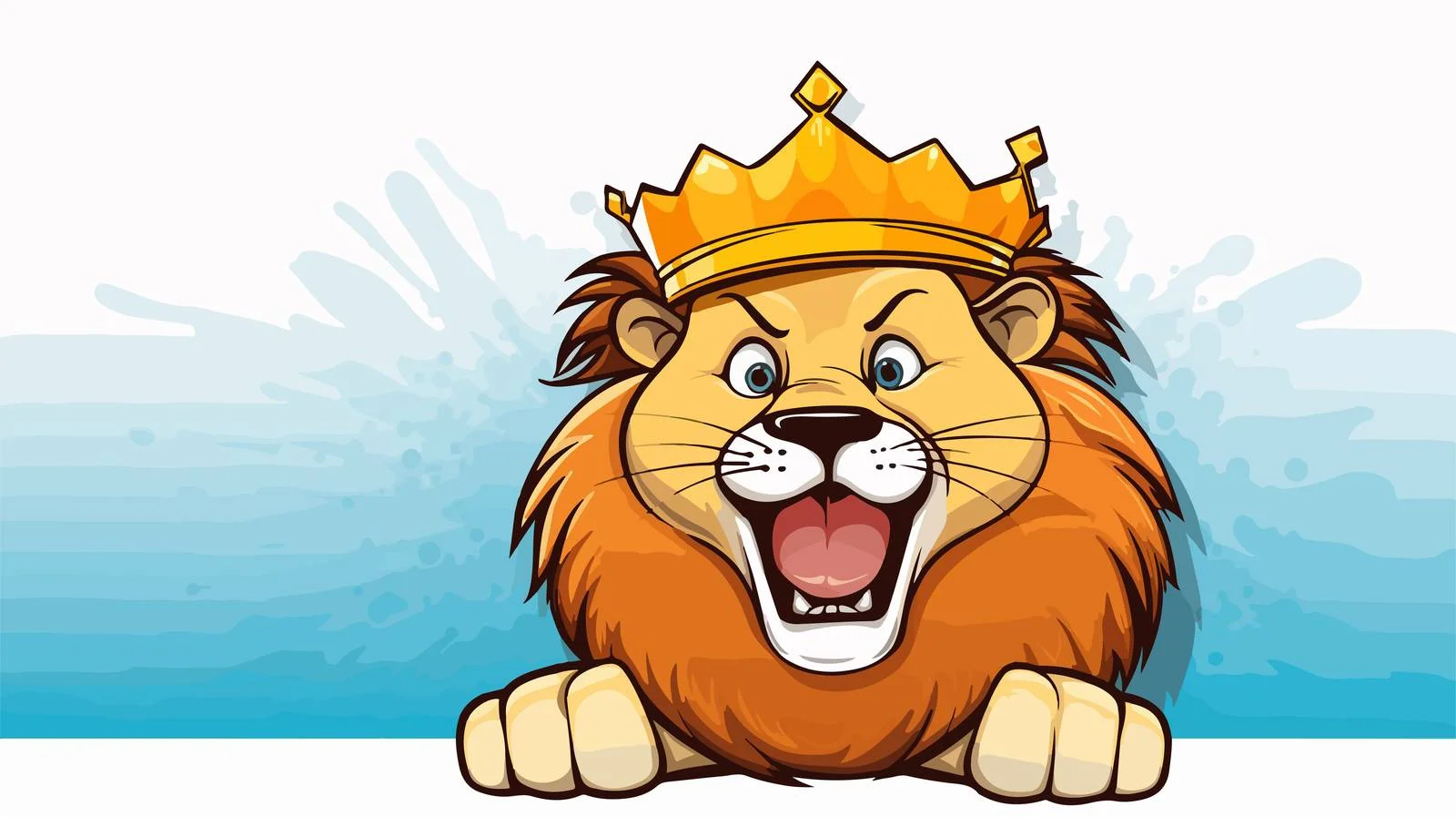 Regal Lion Speech Bubble Comic — free download from Dotvec