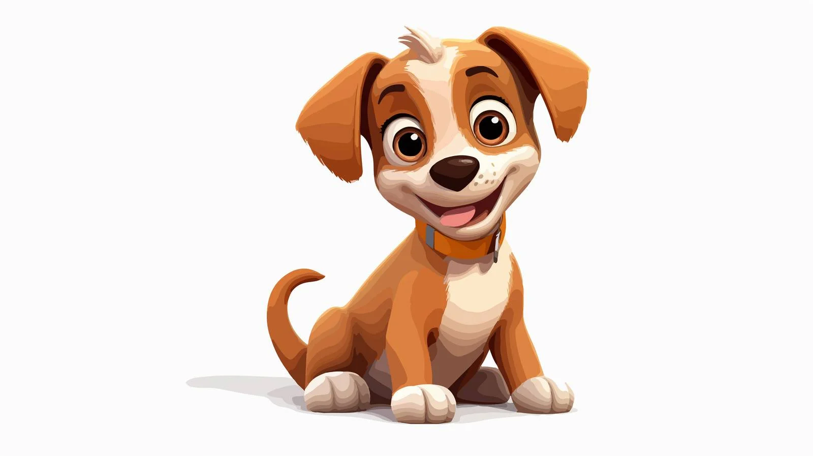 Adorable Cartoon Dog Vector Illustration — free download from Dotvec