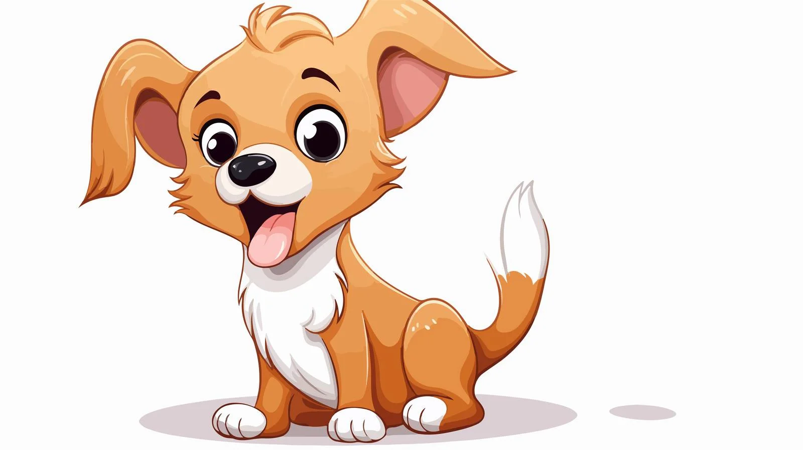 Playful Dog with Speech Bubble Cartoon — free download from Dotvec