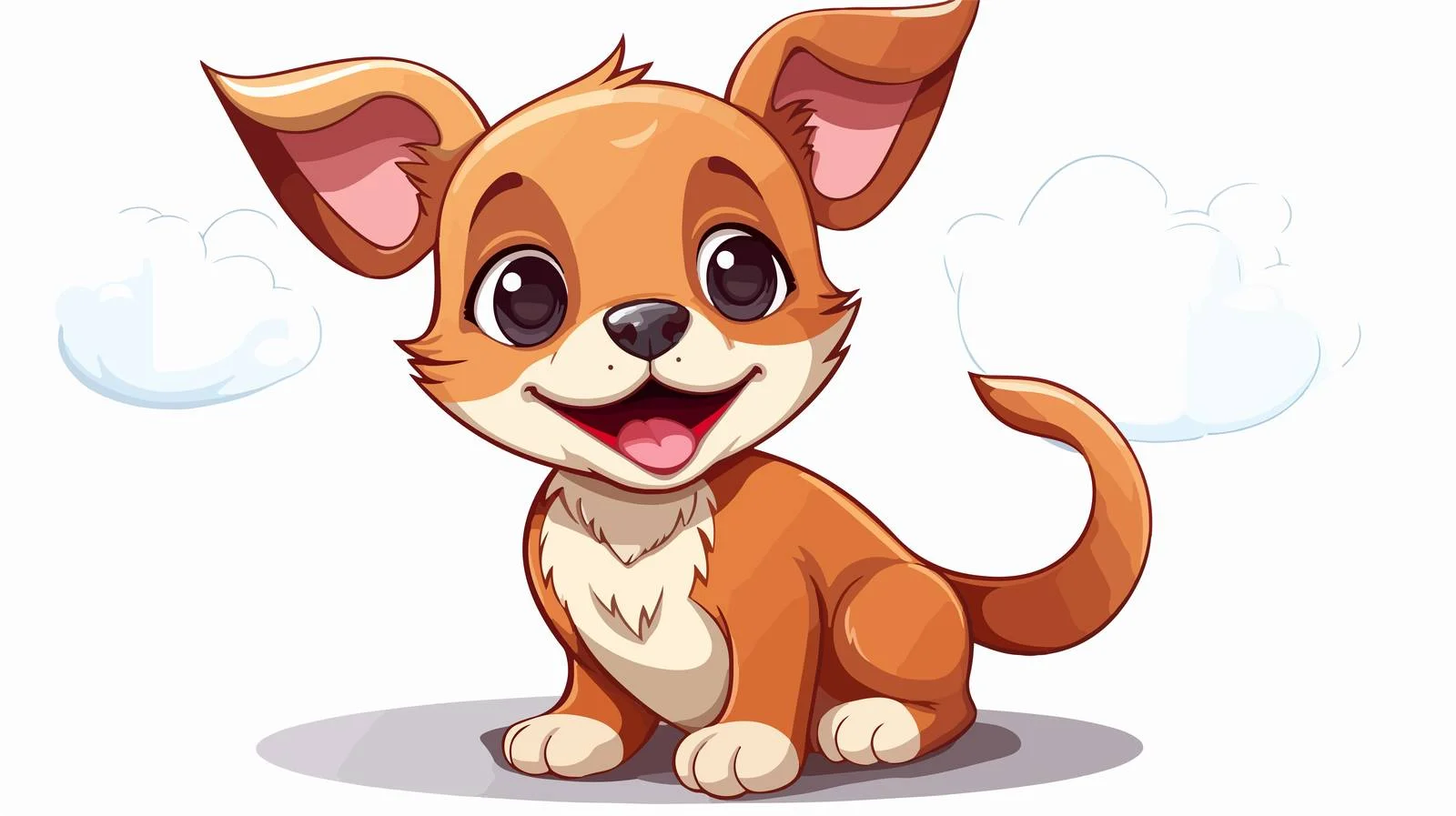 Expressive Cartoon Dog with Speech Bubble — free download from Dotvec