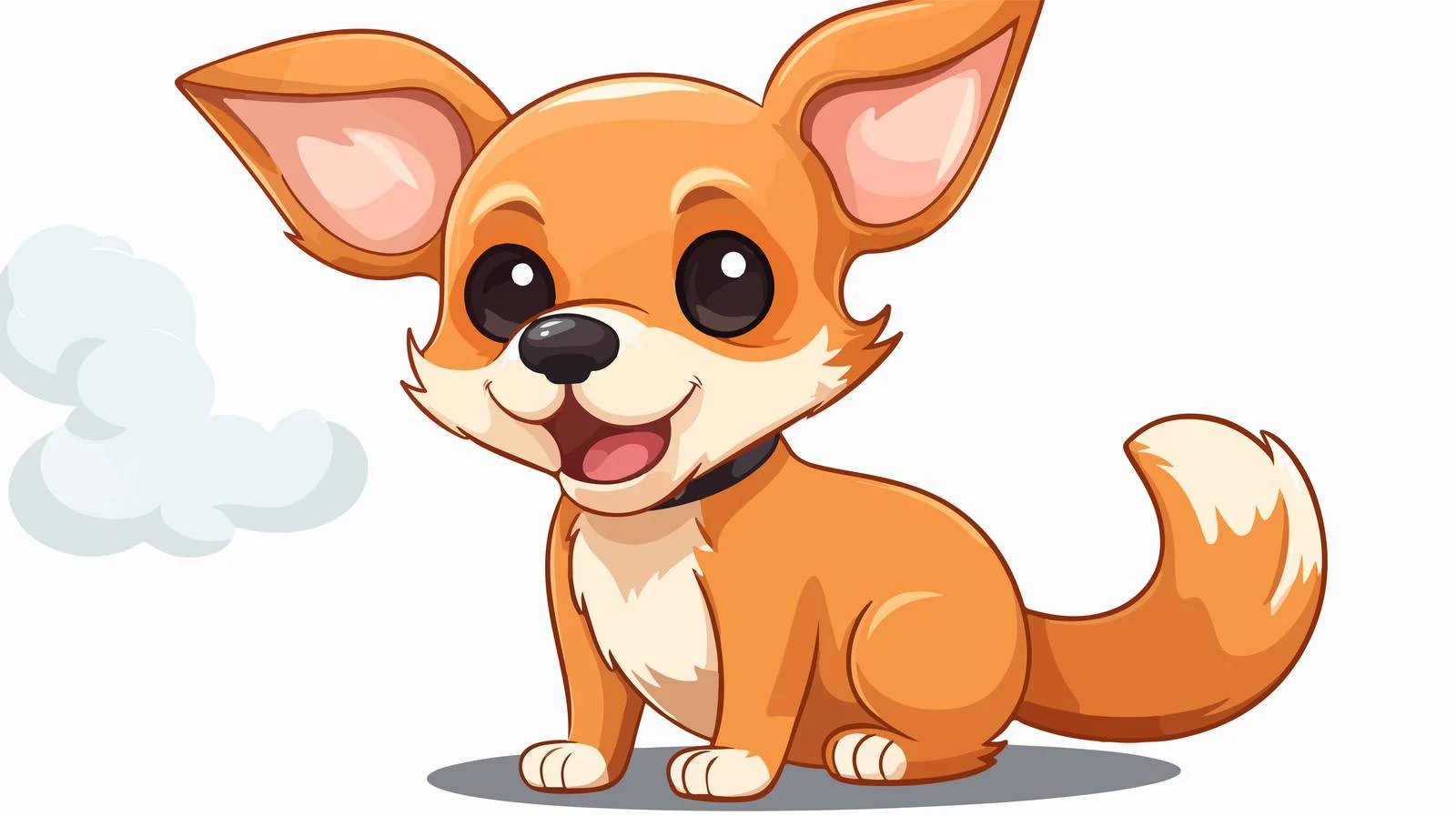 Cute Dog Speech Bubble Sticker — free download from Dotvec
