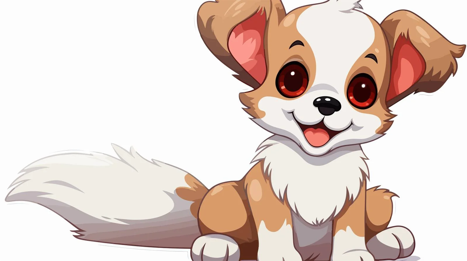 Playful Dog Sticker with Speech Bubble — free download from Dotvec