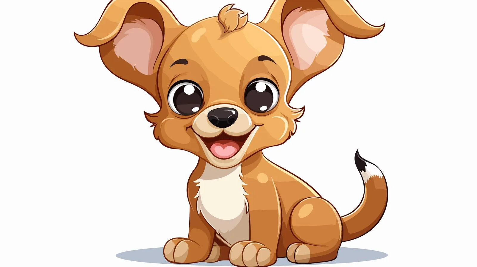 Cute Dog Sticker with Speech Bubble — free download from Dotvec