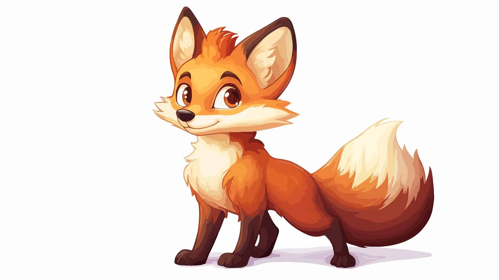 Adorable Fox Vector Illustration — free download from Dotvec