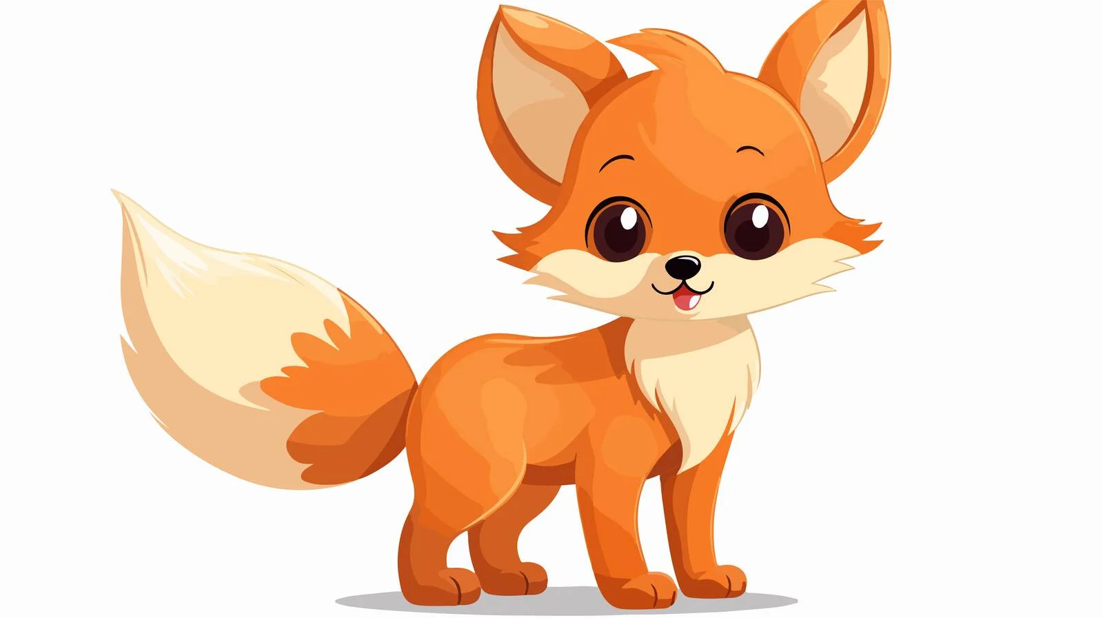 Cute Fox Cartoon Illustration — free download from Dotvec