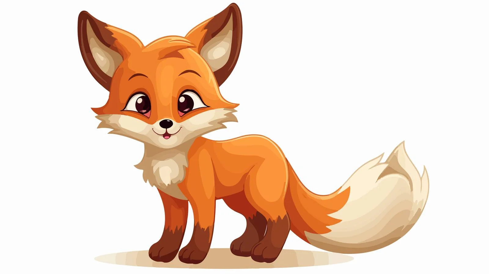 Cute Fox Cartoon Vector Illustration — free download from Dotvec