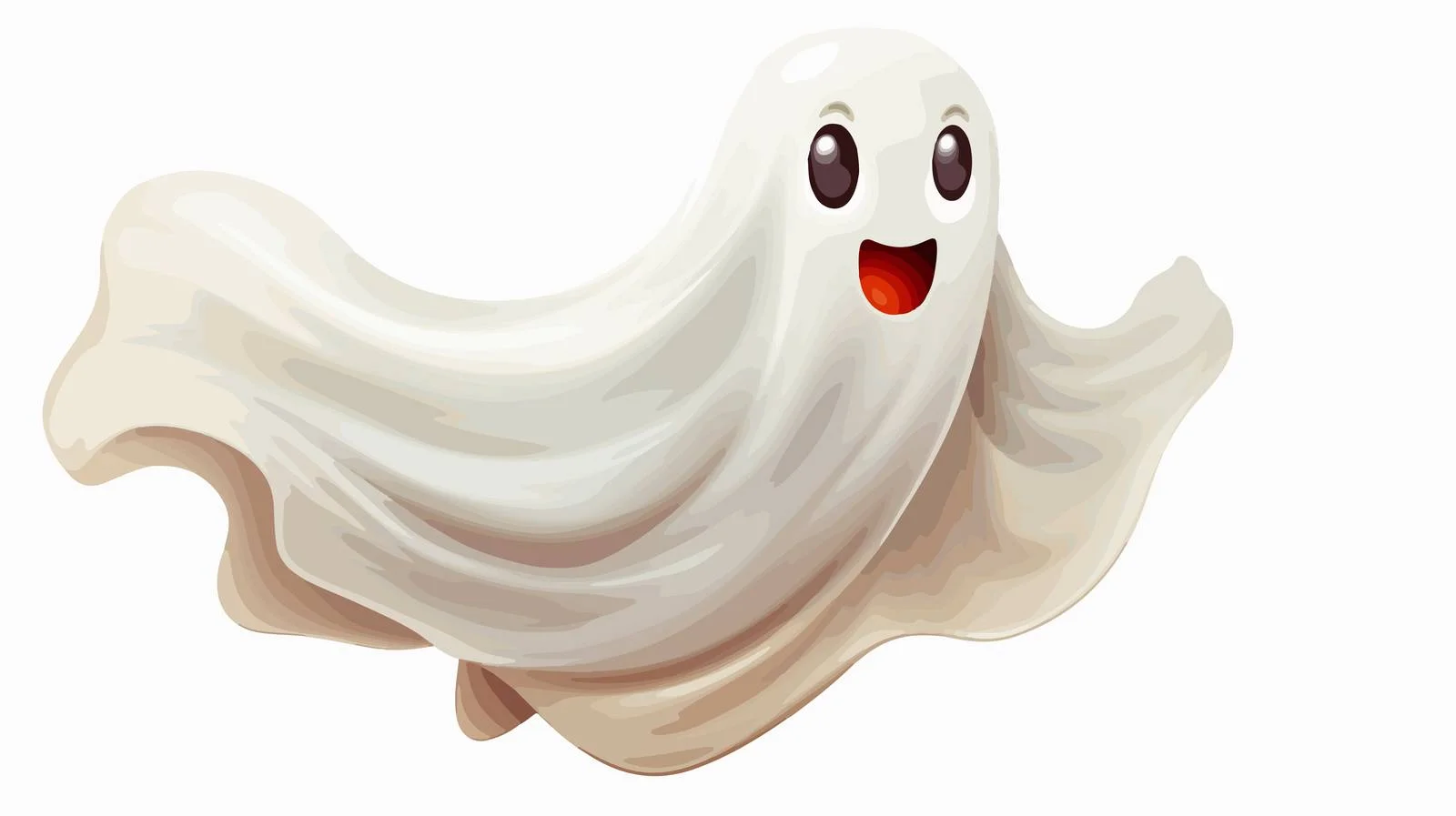 Cute Little Ghost Cartoon Character — free download from Dotvec
