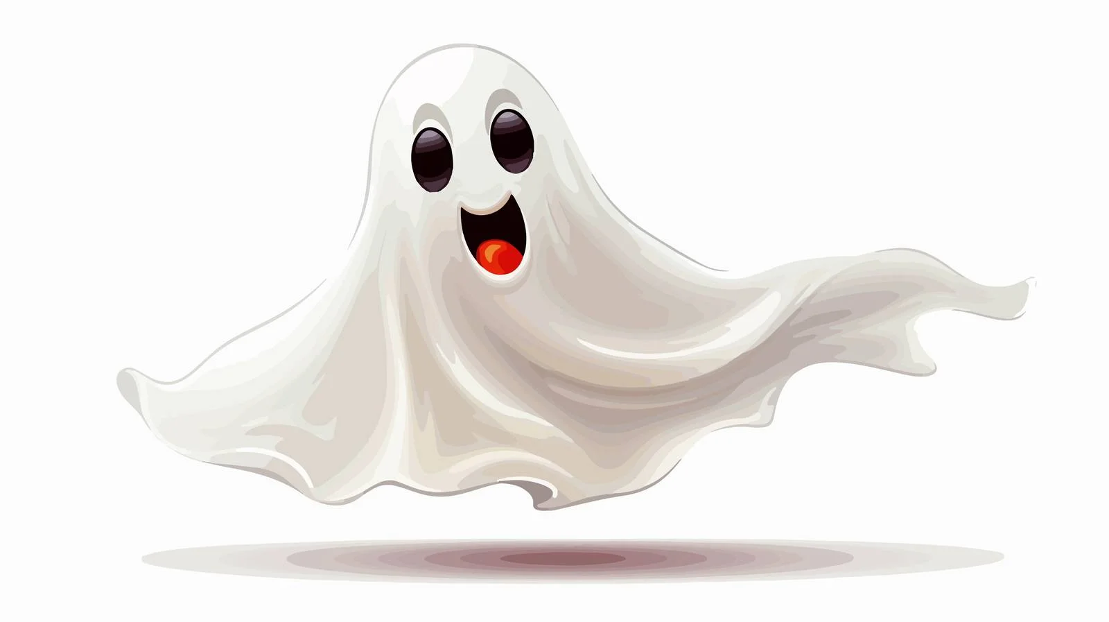 Friendly Little Ghost Illustration — free download from Dotvec