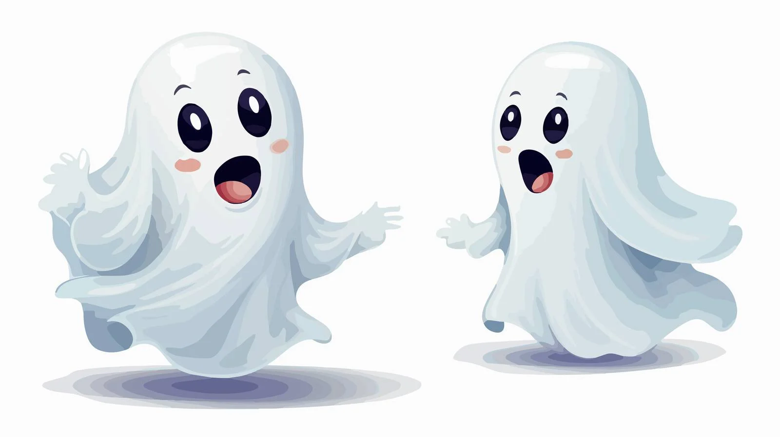 Adorable Little Ghost Stock Illustration — free download from Dotvec