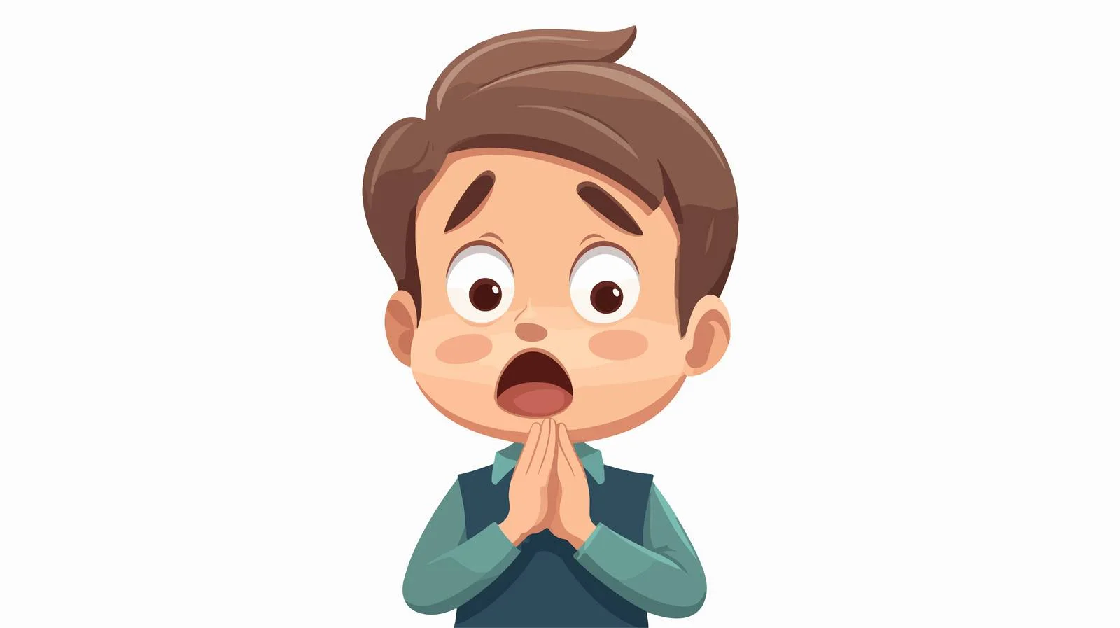 Child Coughing Cartoon Vector Illustration — free download from Dotvec