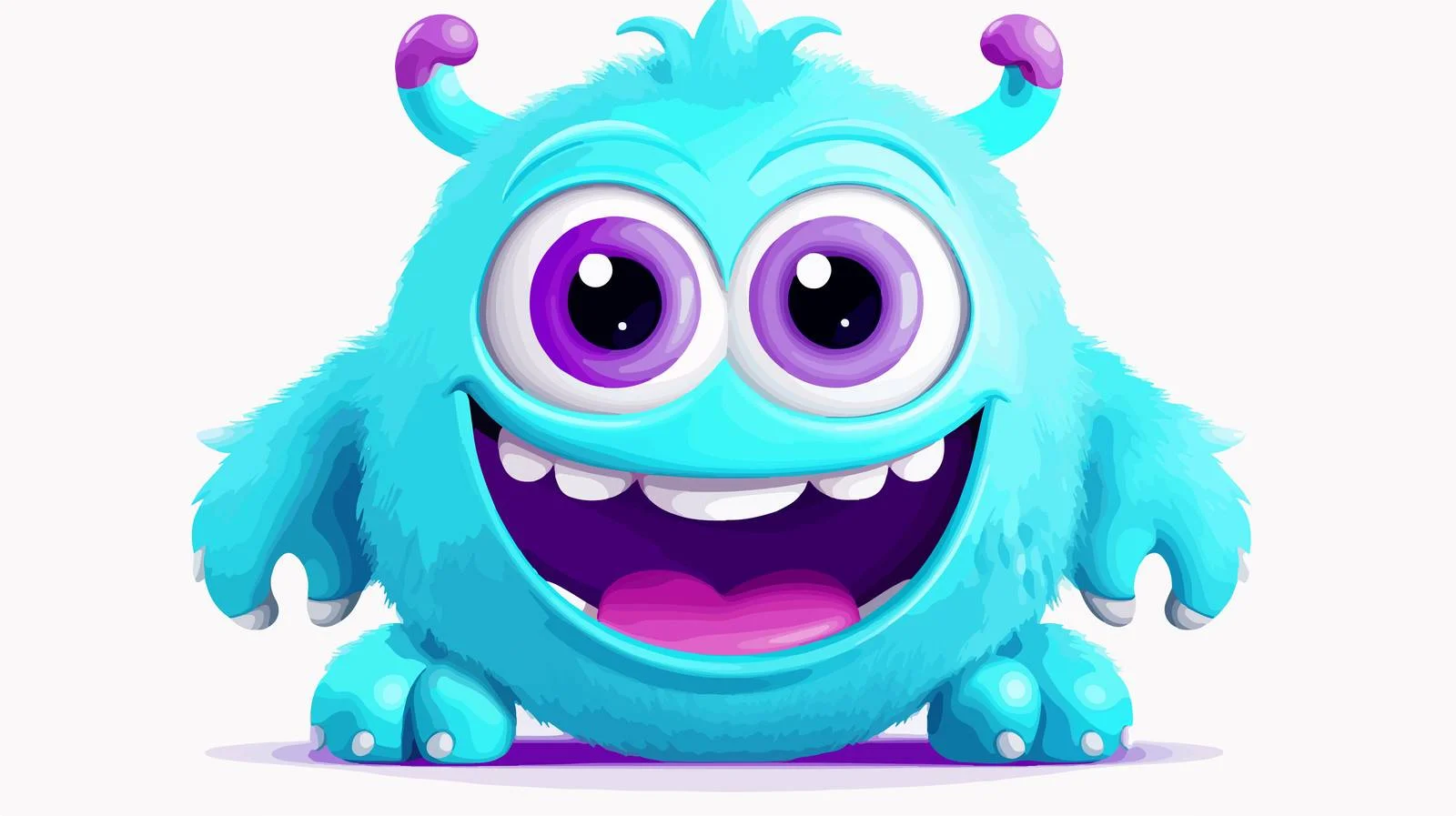 Cute Little Monster Cartoon Character — free download from Dotvec