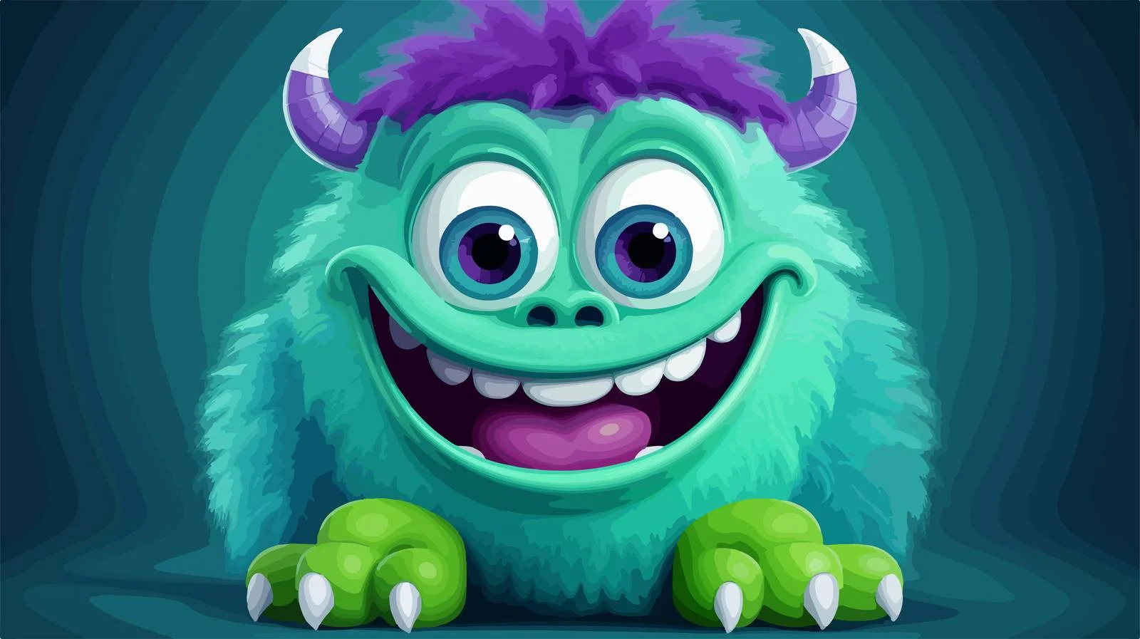 Colorful Monster Cartoon Character Illustration — free download from Dotvec