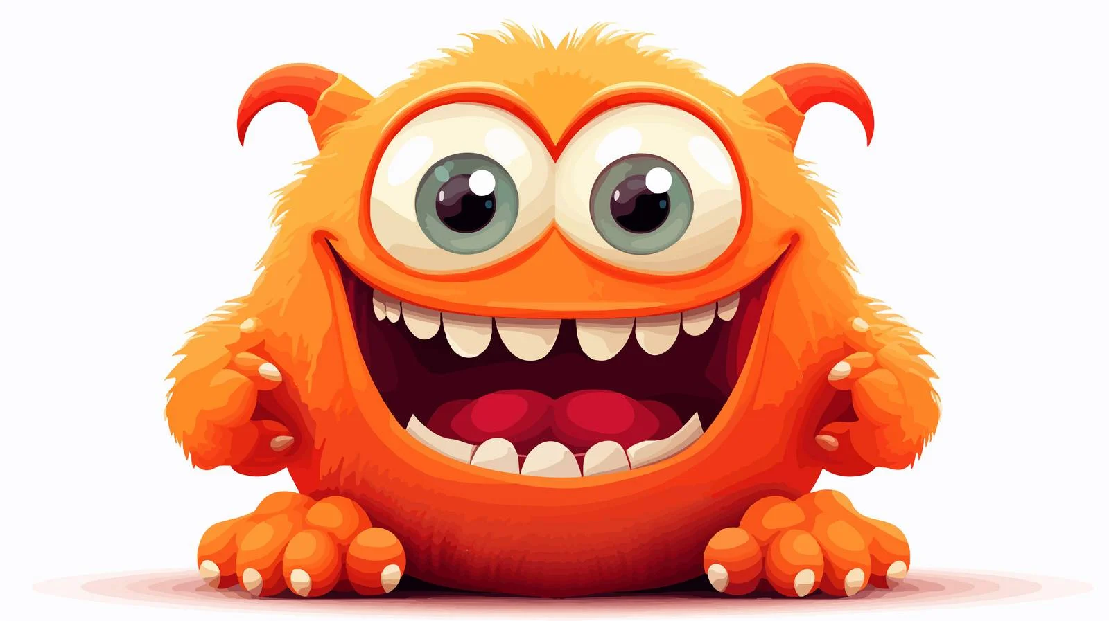Adorable Little Monster Stock Vector Illustration — free download from Dotvec